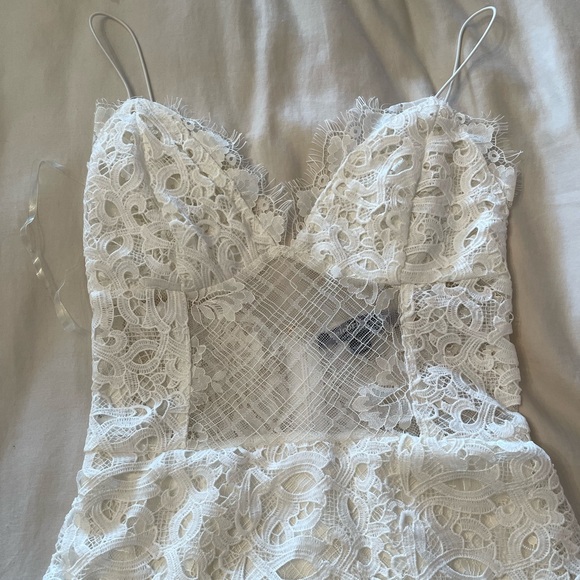White Lace Midi Dress - NWOT - Small - Picture 7 of 11